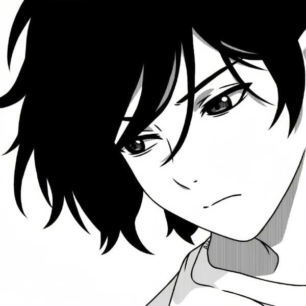 ảnh anime nam buồn đen trắng (14)