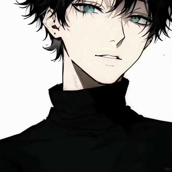 ảnh anime nam buồn đen trắng (25)