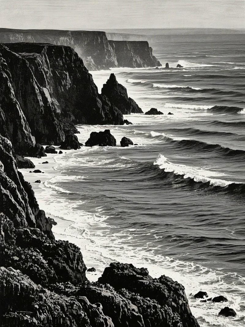 ảnh biển đen trắng (8)