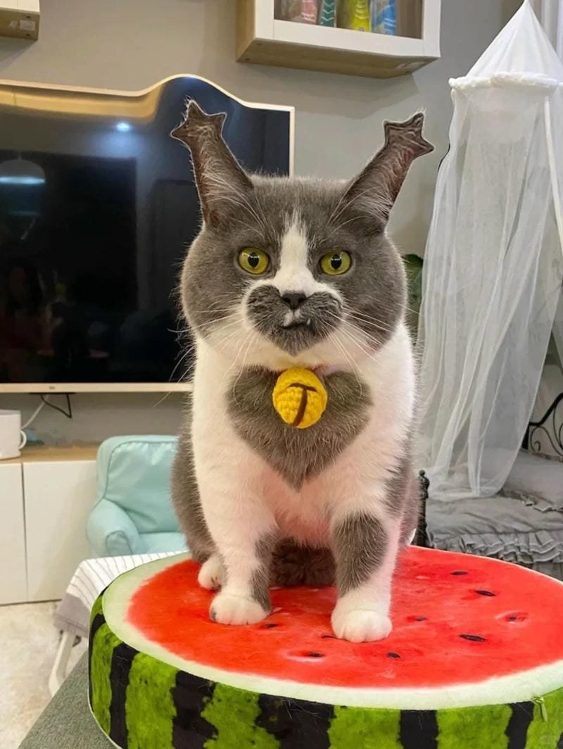 ảnh mèo cute trái tim (20)