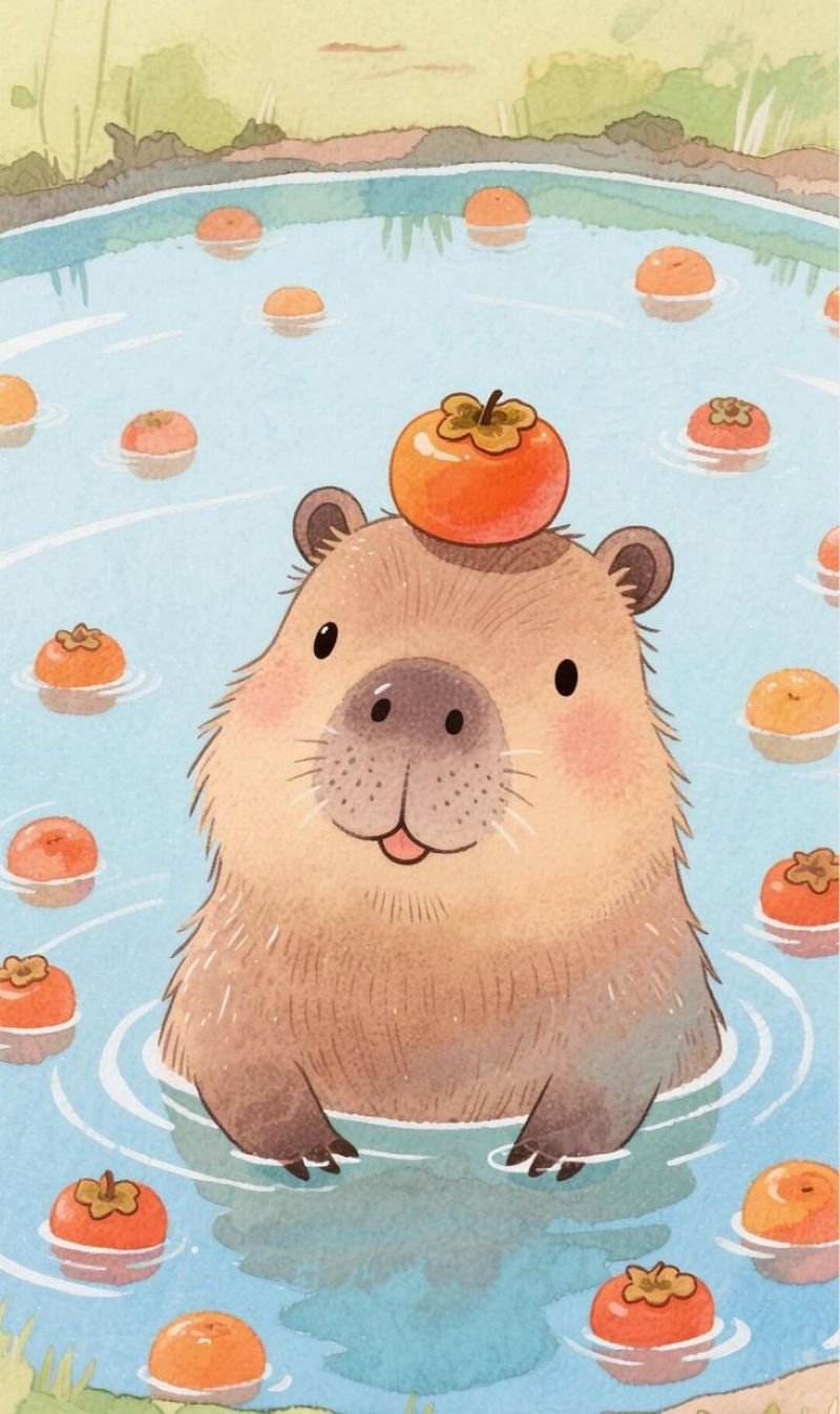 hình ảnh capybara cute anime (6)