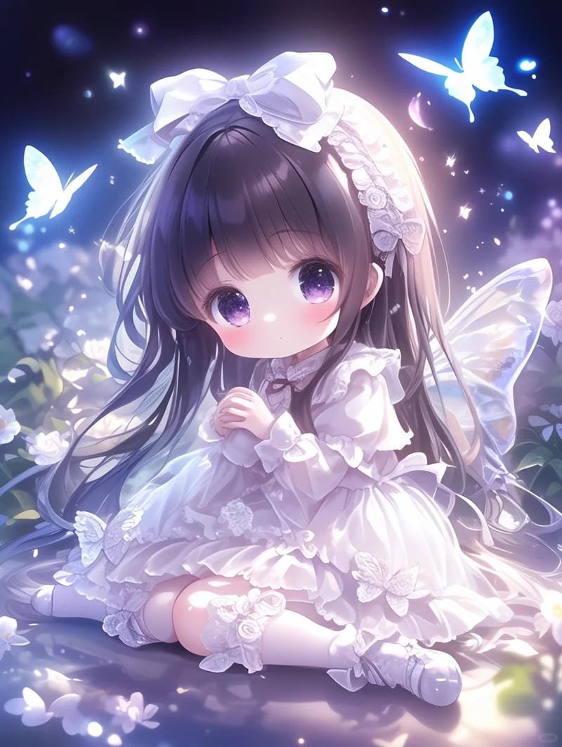 hình ảnh chibi nữ cute đơn giản (10)