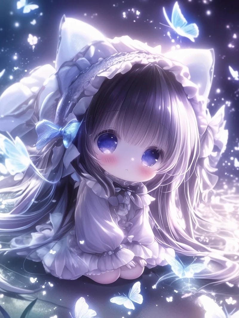 hình ảnh chibi nữ cute đơn giản (16)