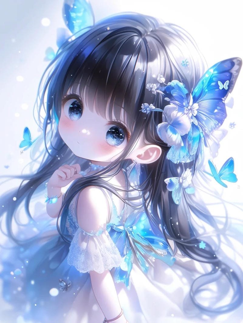 hình ảnh chibi nữ cute đơn giản (20)