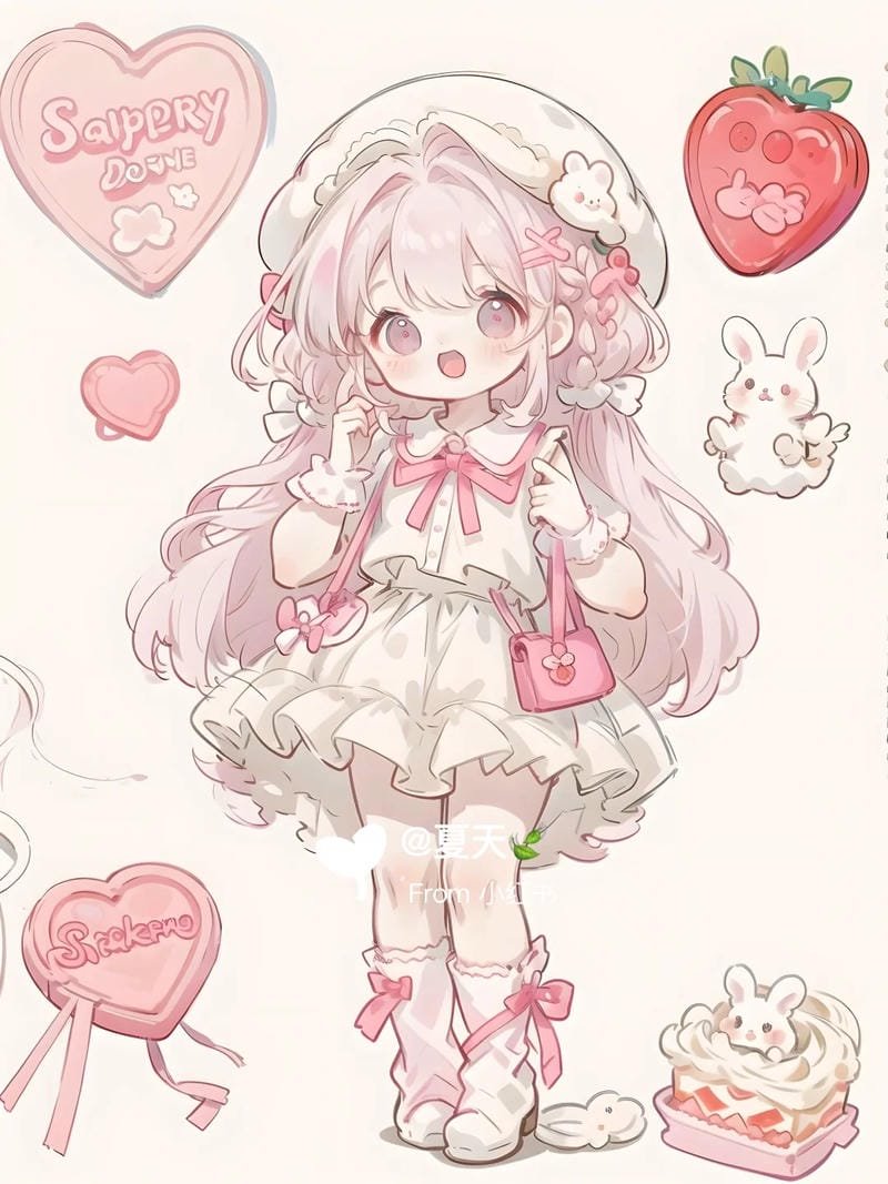 hình ảnh chibi nữ cute đơn giản (49)