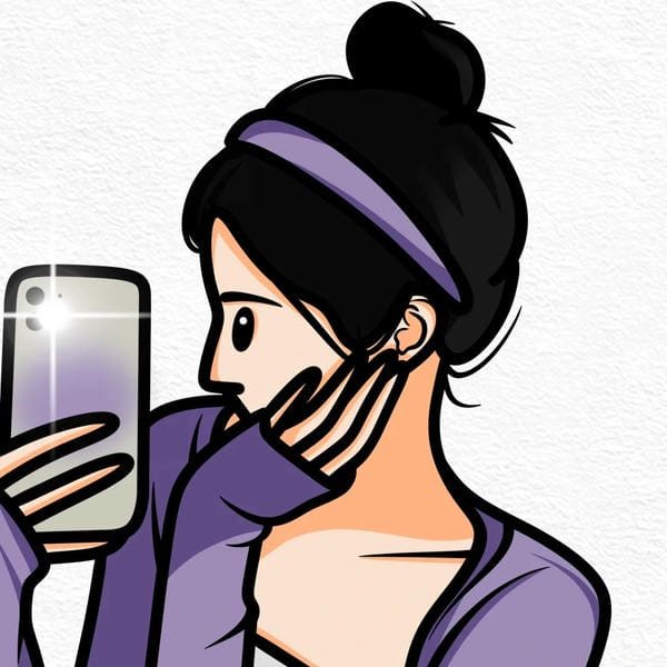 ảnh avatar đẹp anime cầm điện thoại che mặt (21)