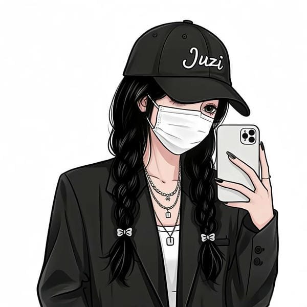 ảnh avatar đẹp anime cầm điện thoại che mặt (3)