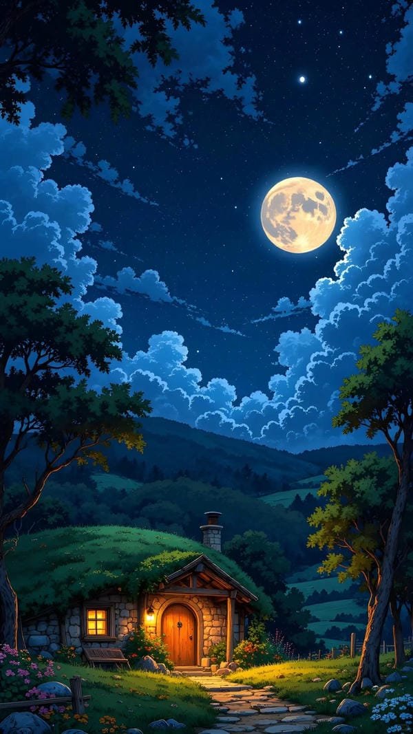 phong cảnh anime đêm (11)