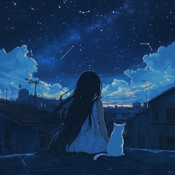 phong cảnh anime đêm (4)