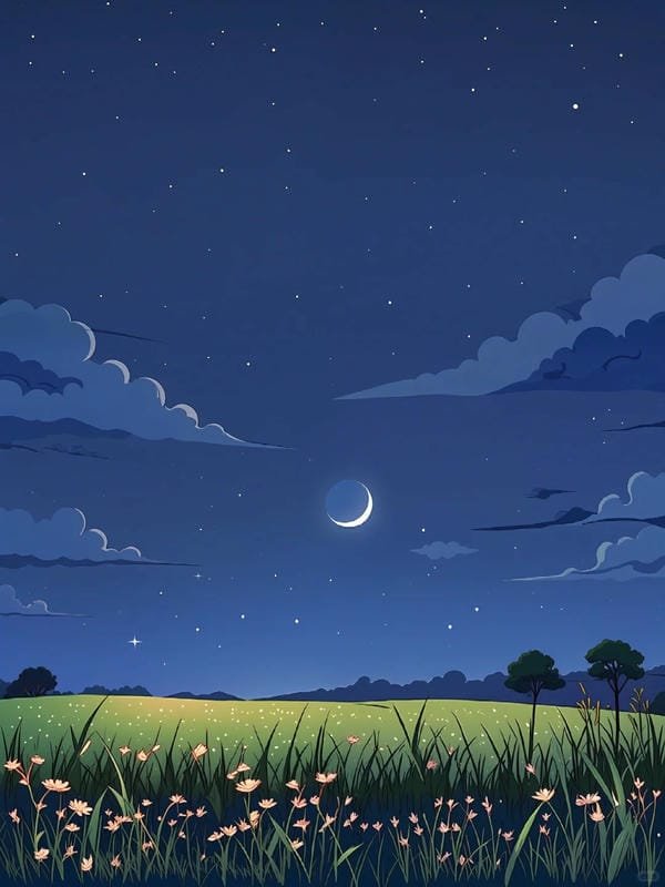 phong cảnh anime đêm (5)