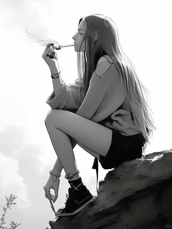ảnh anime hút thuốc (24)