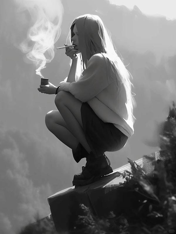 ảnh anime hút thuốc (26)